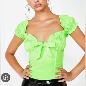 I AM GIA Naomi top in green